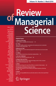Cover of Review of Managerial Science